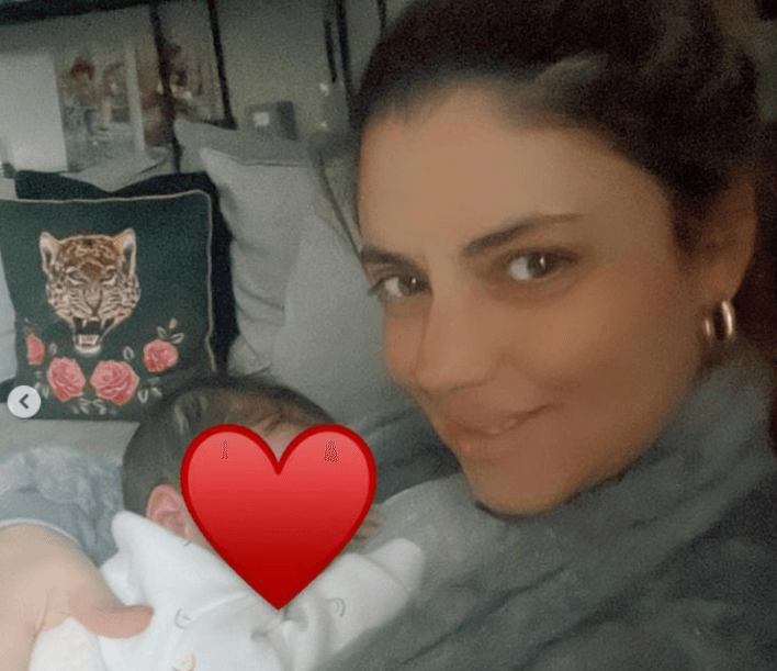 שירי מימון, ובתה אמה | קרדיט: צילום מסך מתוך עמוד האינסטגרם של שירי מימון