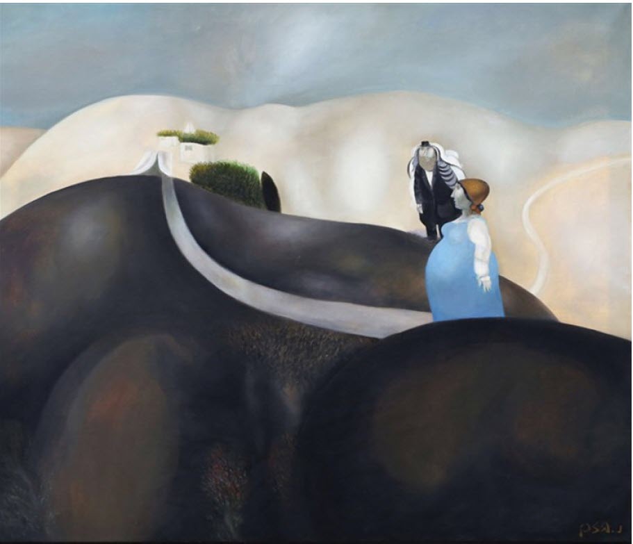נפתלי בזם, על הגבעות, 1980 בקירוב, אוסף לוין