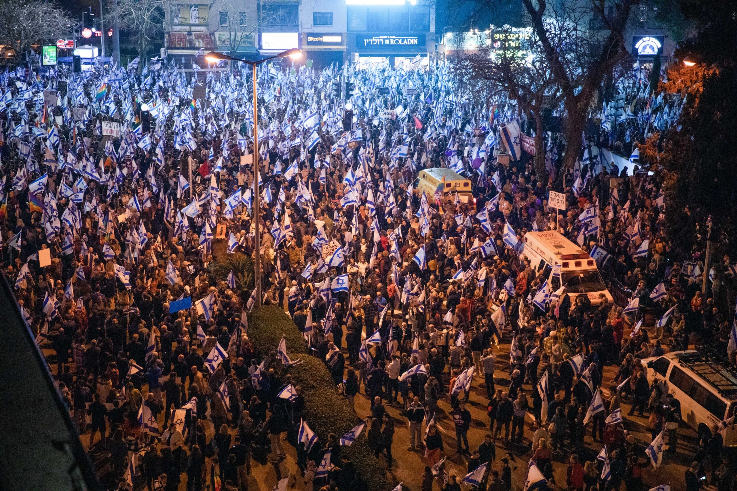 הפגנות השמאל בתל אביב, ארכיון | צילום: שיר תורם, פלאש 90