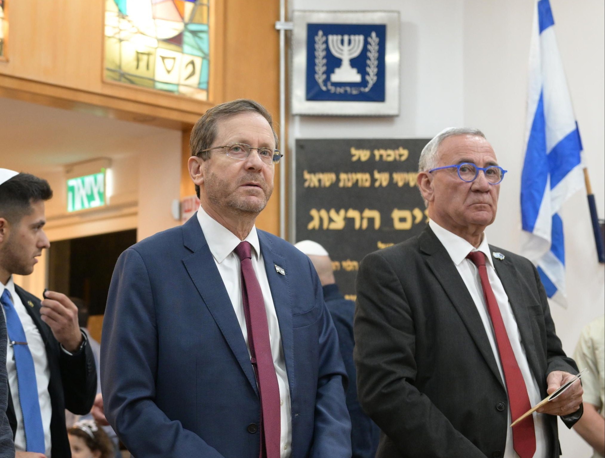 נשיא המדינה בקריאת מגילה בהרצליה | צילום: עמוס בן גרשום, לע"מ