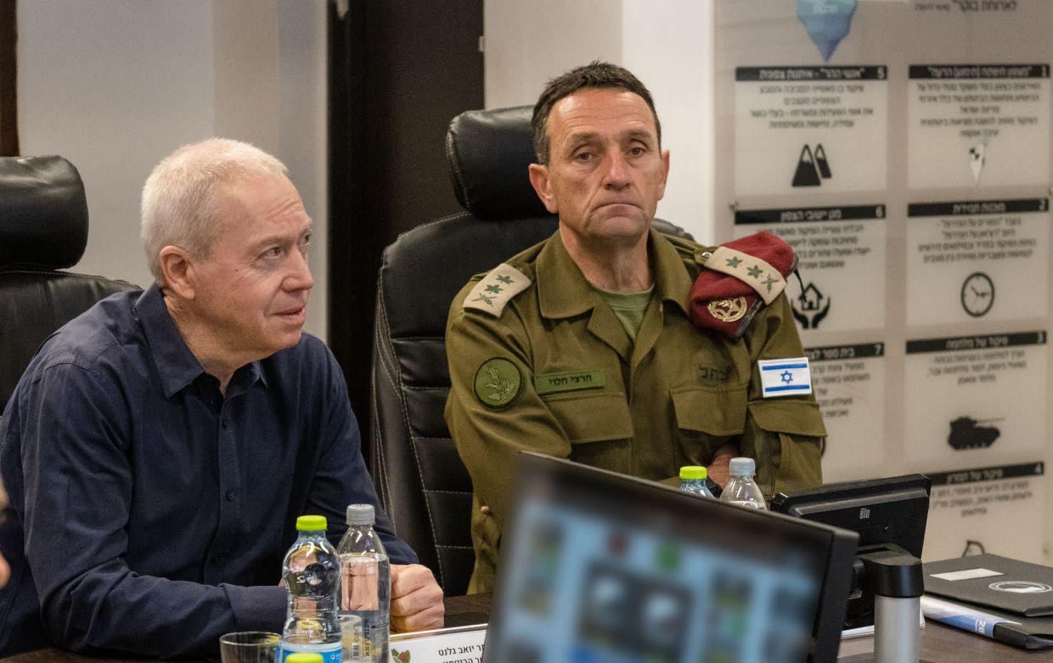 שר הביטחון גלנט והרמטכ"ל הלוי בגבול הצפון | צילום: דובר צה"ל