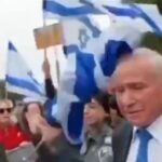 המחאה עולה שלב: מפגינה היכתה את השר דיכטר בראשו באמצעות מקל | צפו