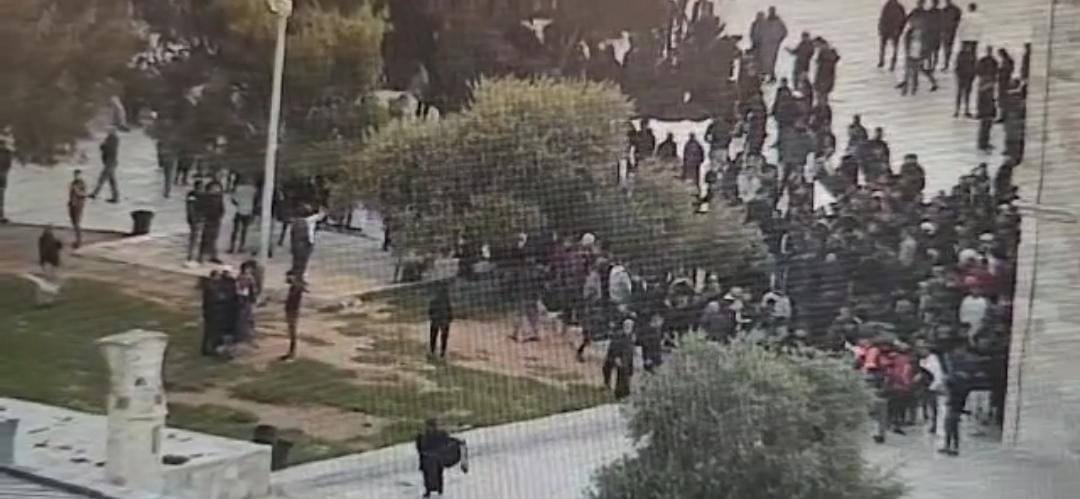 מקום קדוש? פורעים ערבים השליכו אבנים ופגעו באישה מוסלמית בהר הבית | צפו