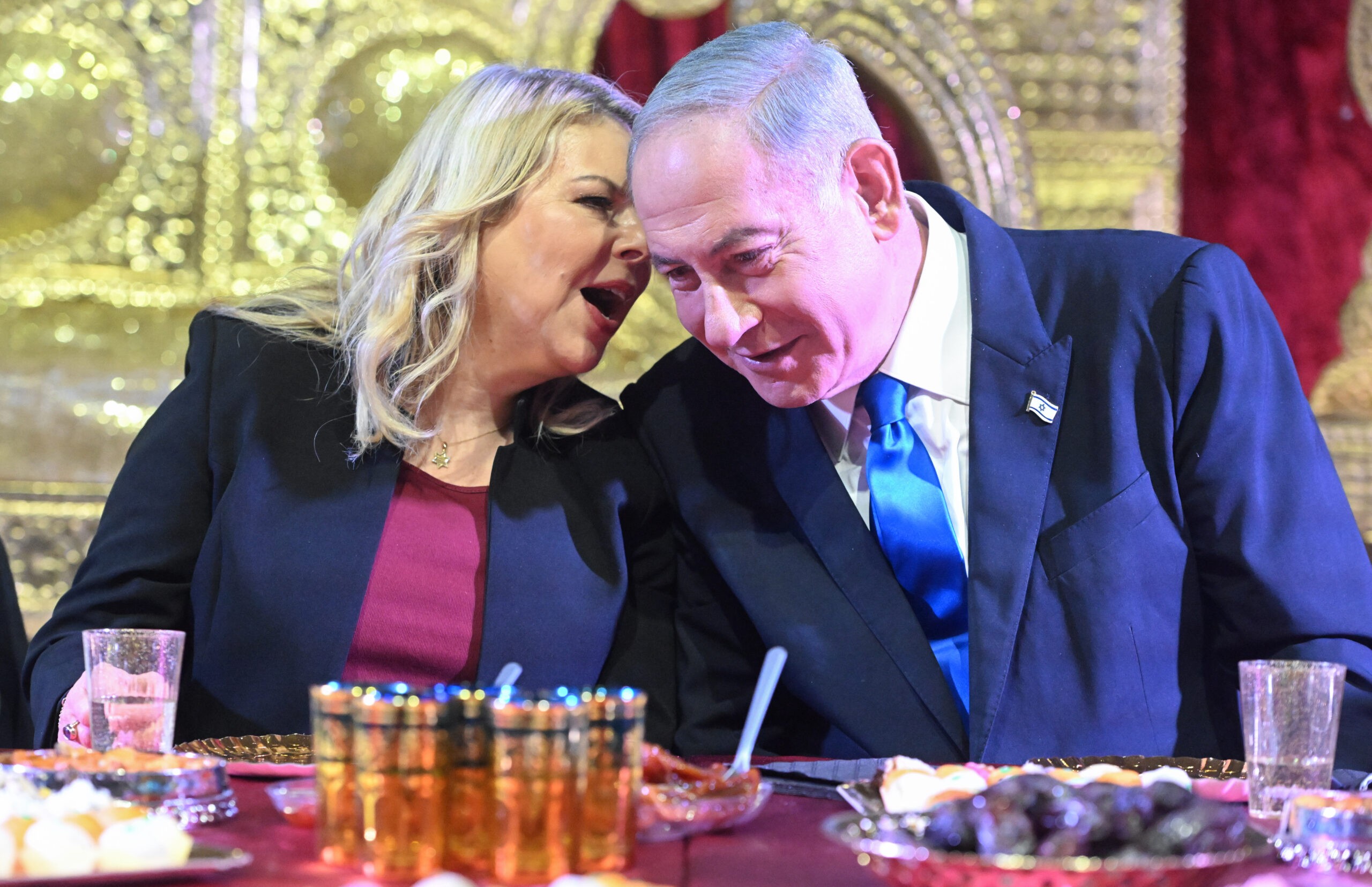 רה"מ נתניהו ורעייתו שרה | צילום: רמי שלוש, פול
