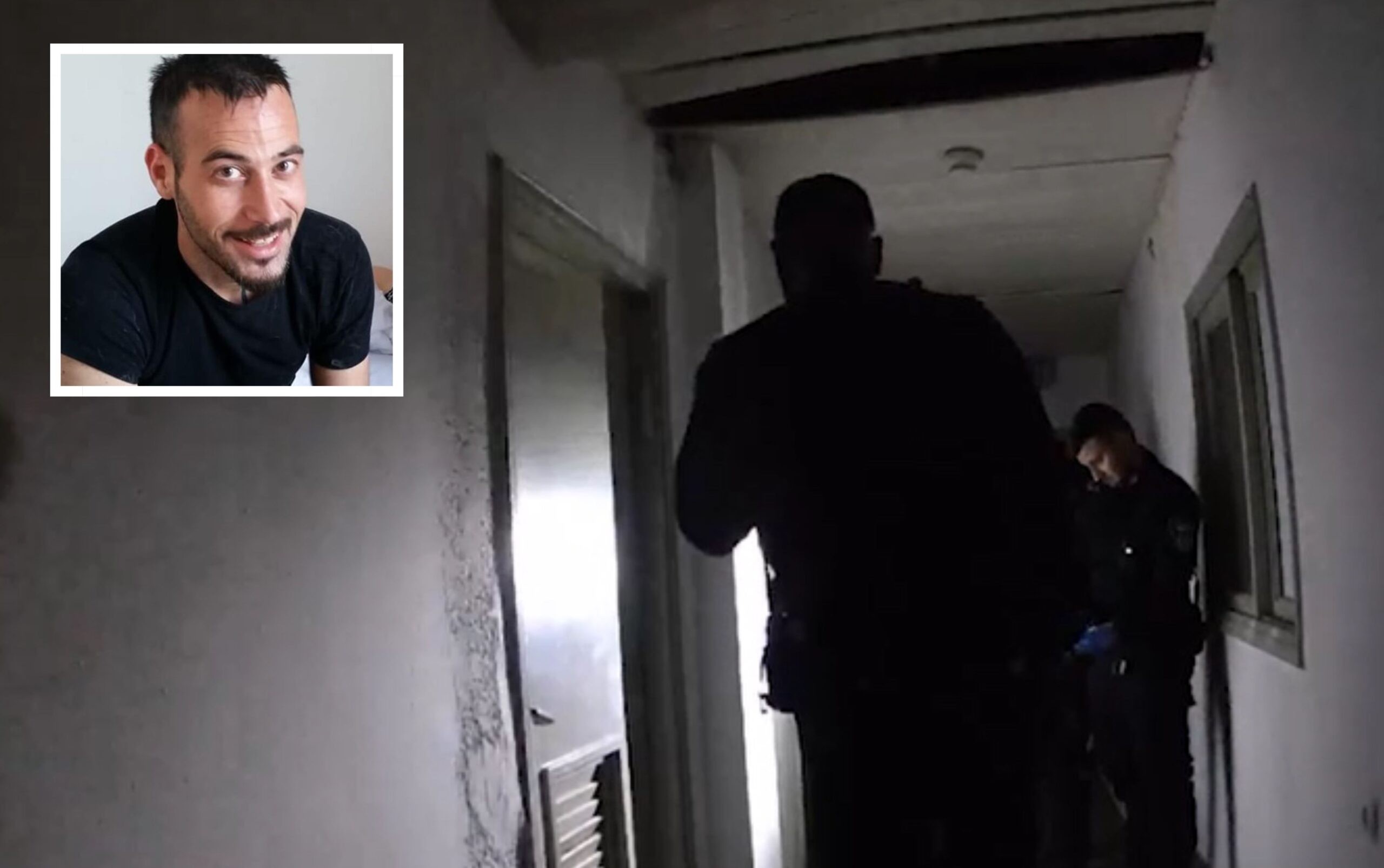 זירת האירוע ומיכאל חסן ז"ל | צילום: דוברות המשטרה, סעיף 27א' לחוק זכויות יוצרים