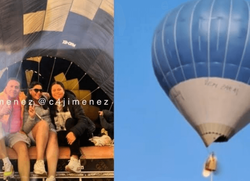 תיעוד מחריד: בני זוג נספו בתאונת כדור פורח שעלה באש; בתם קפצה וניצלה