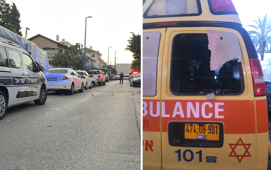 גבר נורה למוות בלוד; ערבים ניפצו את שימשת חלון האמבולנס שהגיע לסייע