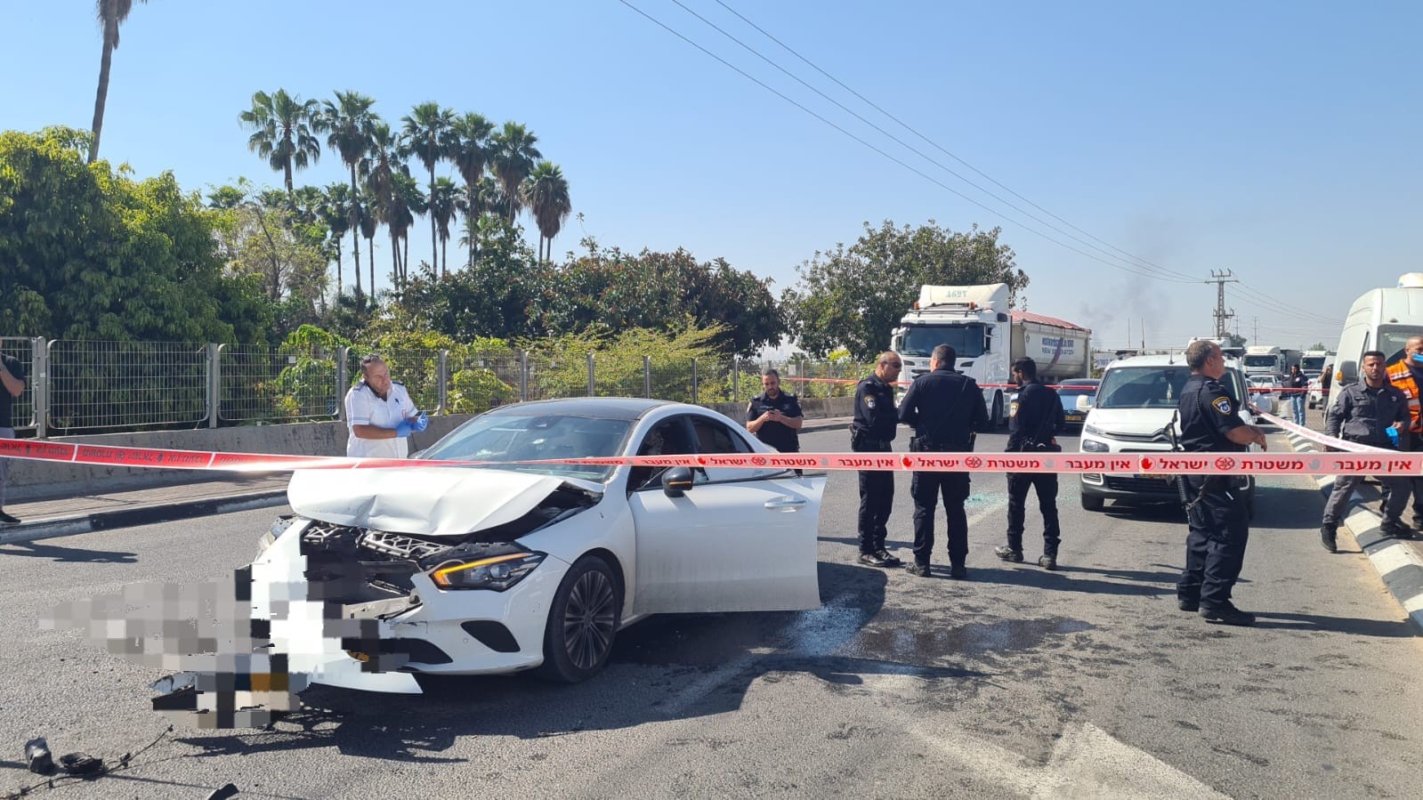 זירת הרצח. צילום: משטרת ישראל