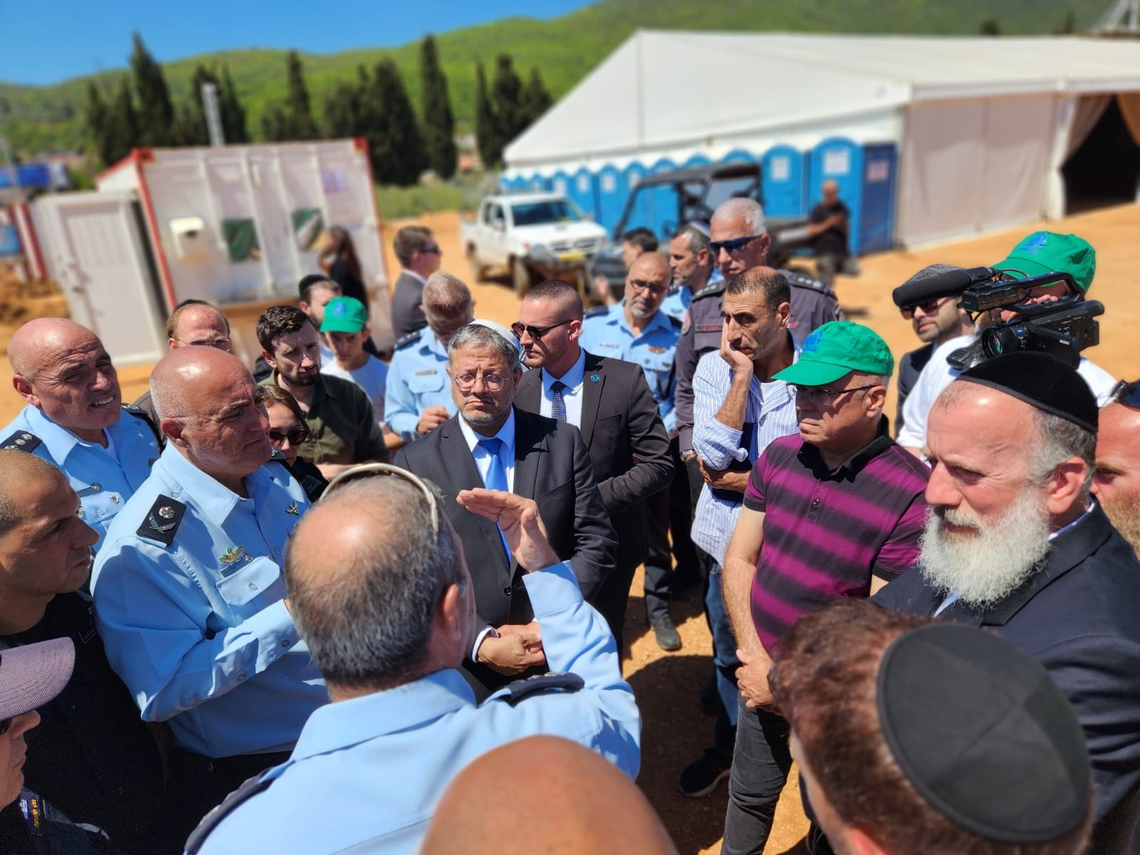 השר לביטחון לאומי, איתמר בן גביר בהר מירון | קרדיט: ללא