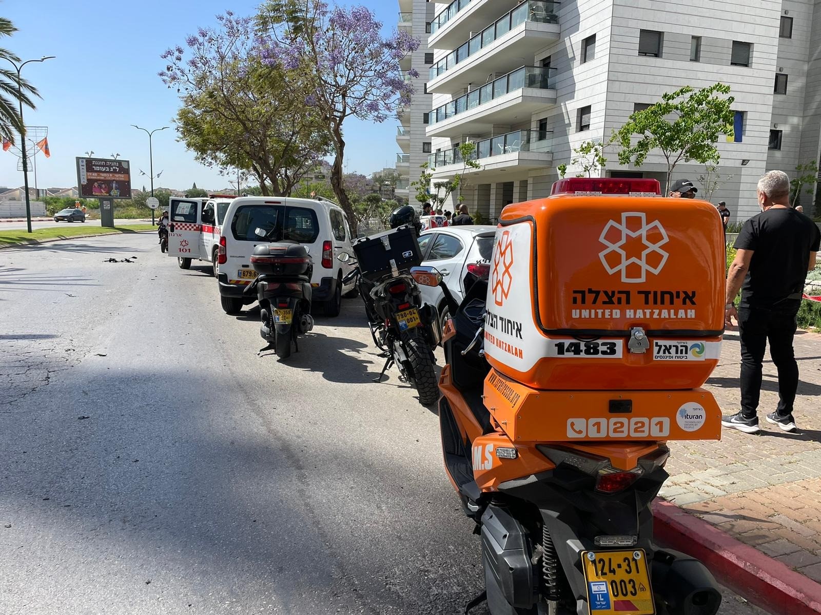 תיעוד מזירת האירוע. קרדיט: דוברות איחוד הצלה