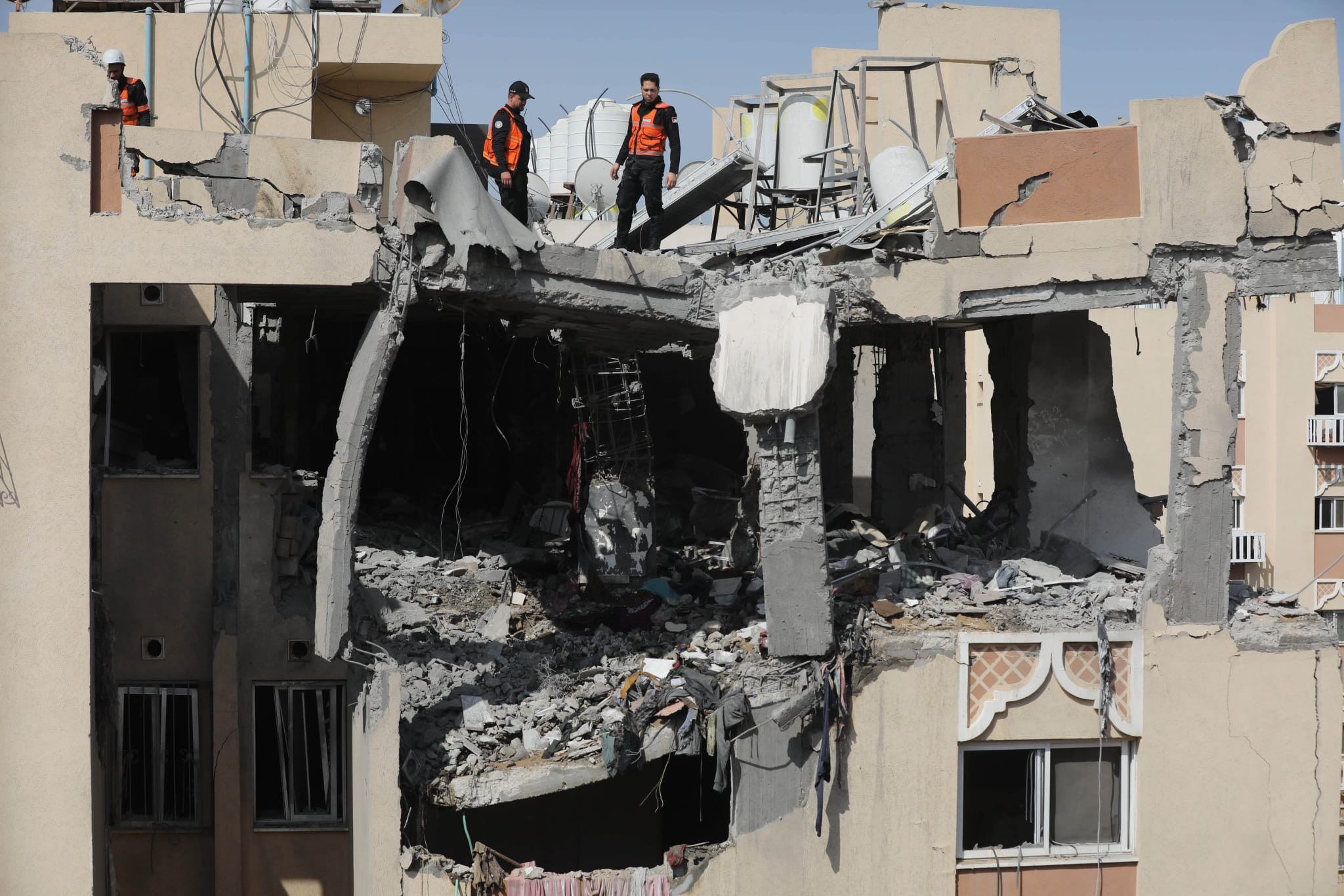 ביתו ההרוס של בכיר בג'יהאד האיסלמי שחוסל בתקיפה אווירית | צילום: אשרף עמרה