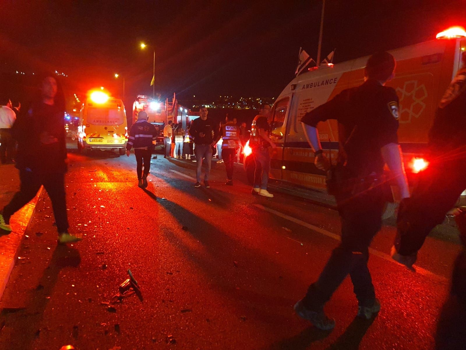 חמישה פצועים בדרגות שונות בתאונת דרכים בירושלים