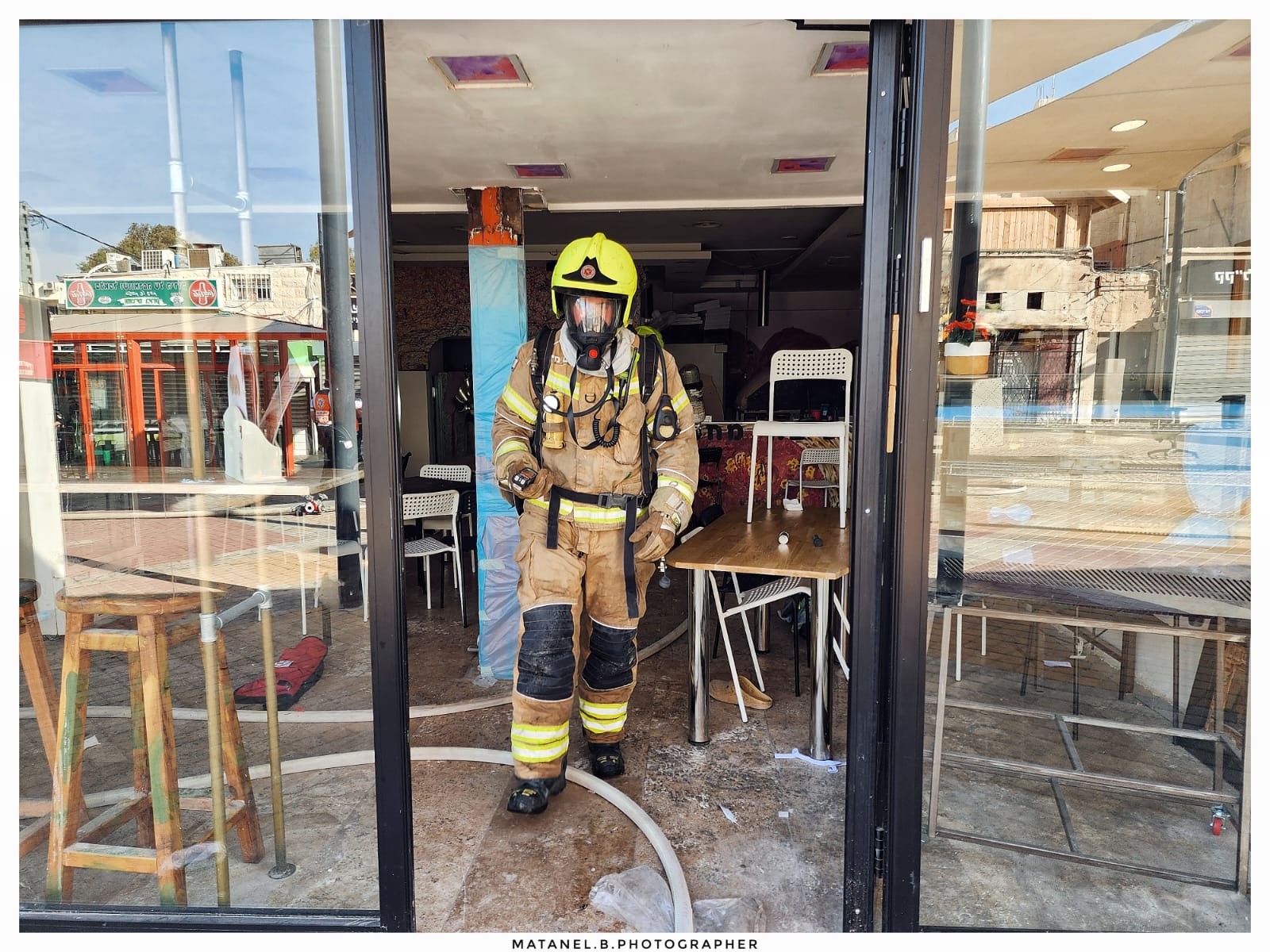זירת דליפת הגז בבאר שבע | צילום: דוברות כב"ה