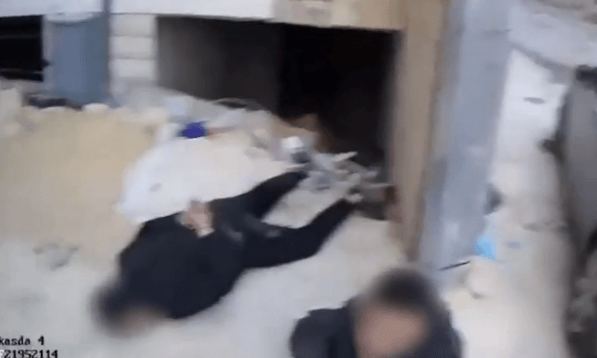 צילום מסך מתוך סרטון המשטרה 