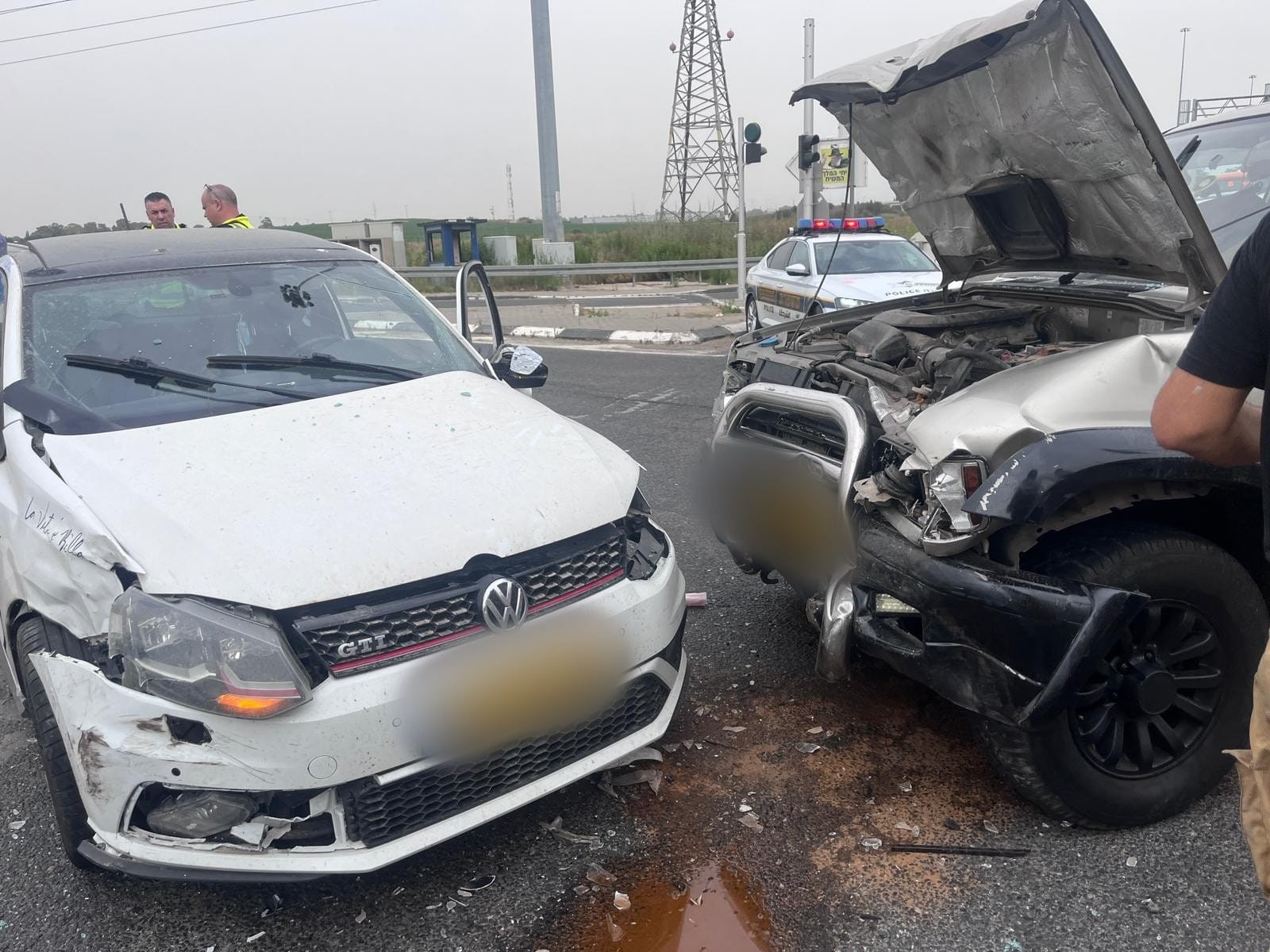 סמוך לגן יבנה: חמישה פצועים בתאונת דרכים