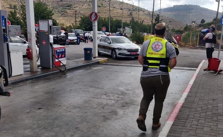 זירת הפיגוע סמוך לעלי | צילום: תמ"צ מד"א