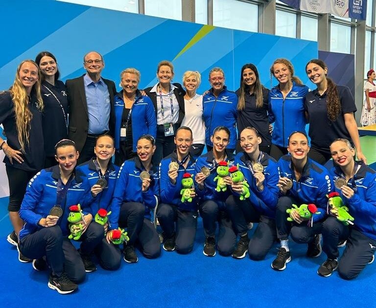 מקום שמיני בעולם לנבחרת השחייה האומנותית בקבוצתי הטכני