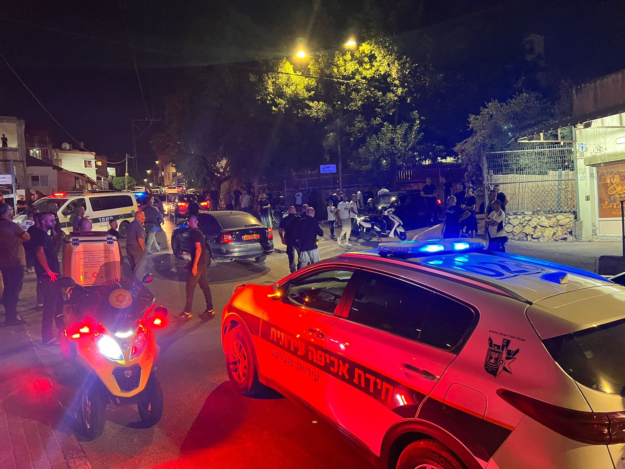 זירת רצח. צילום: מד"א