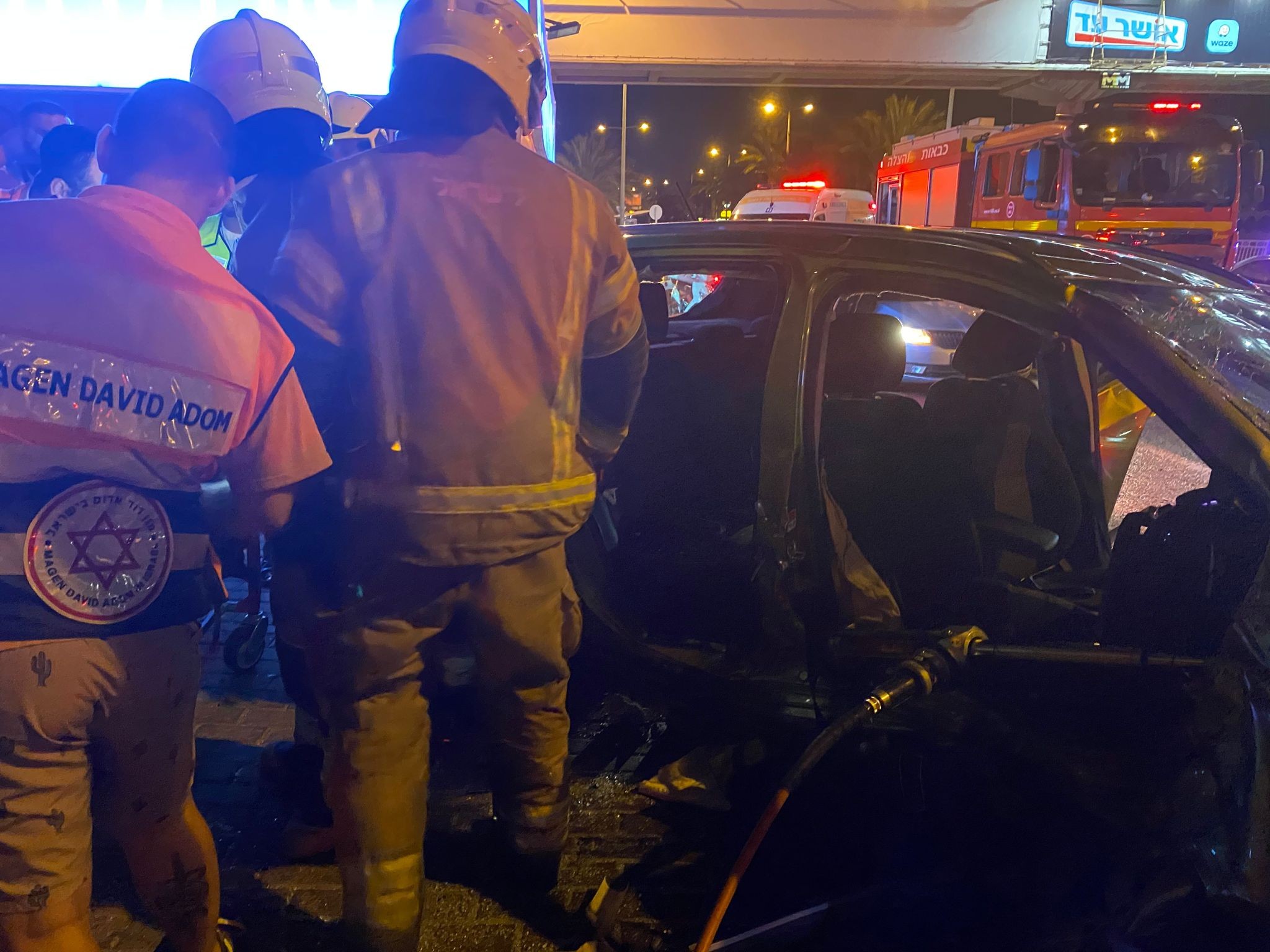הלילה: שמונה פצועים בדרגות שונות בתאונת דרכים בחיפה