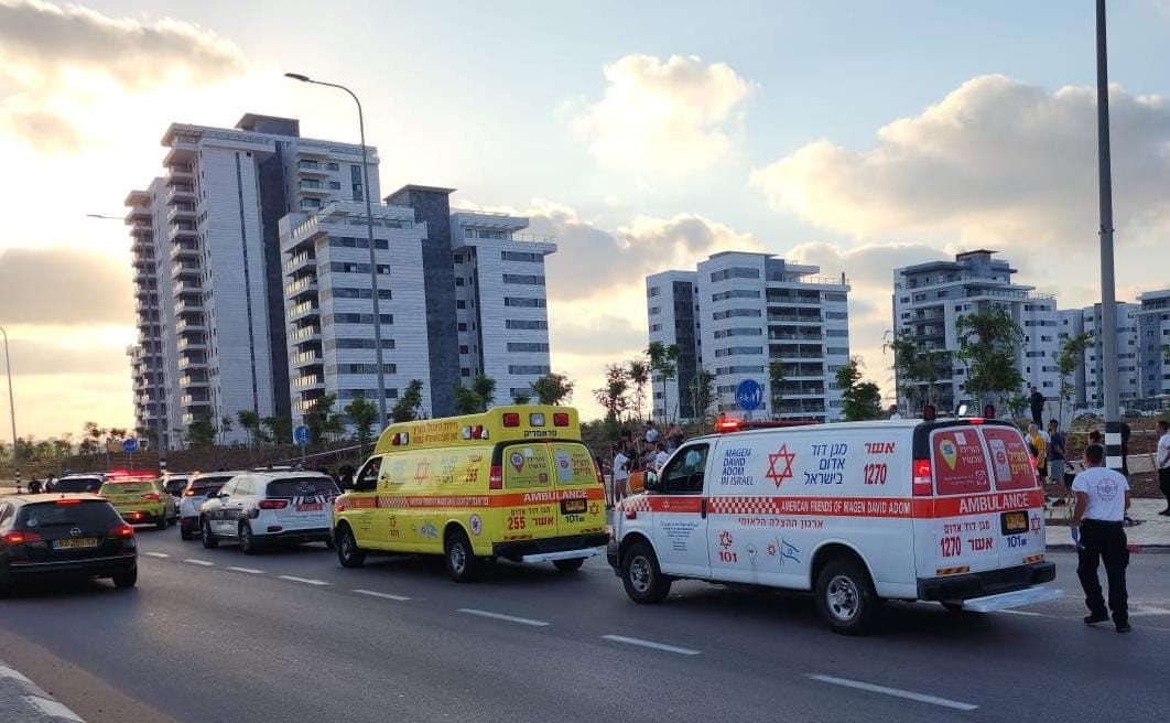 הזירה בנהריה. צילום: מד"א