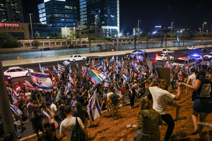 נתיבי איילון. צילום: חיים גולדברג, פלאש 90