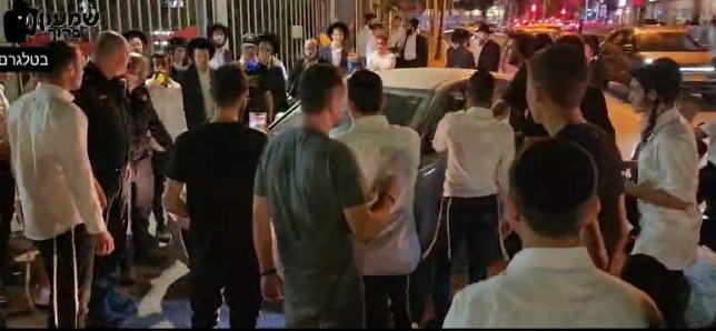 המחאה בבני ברק | צילום: שמעון ברוך בטלגרם