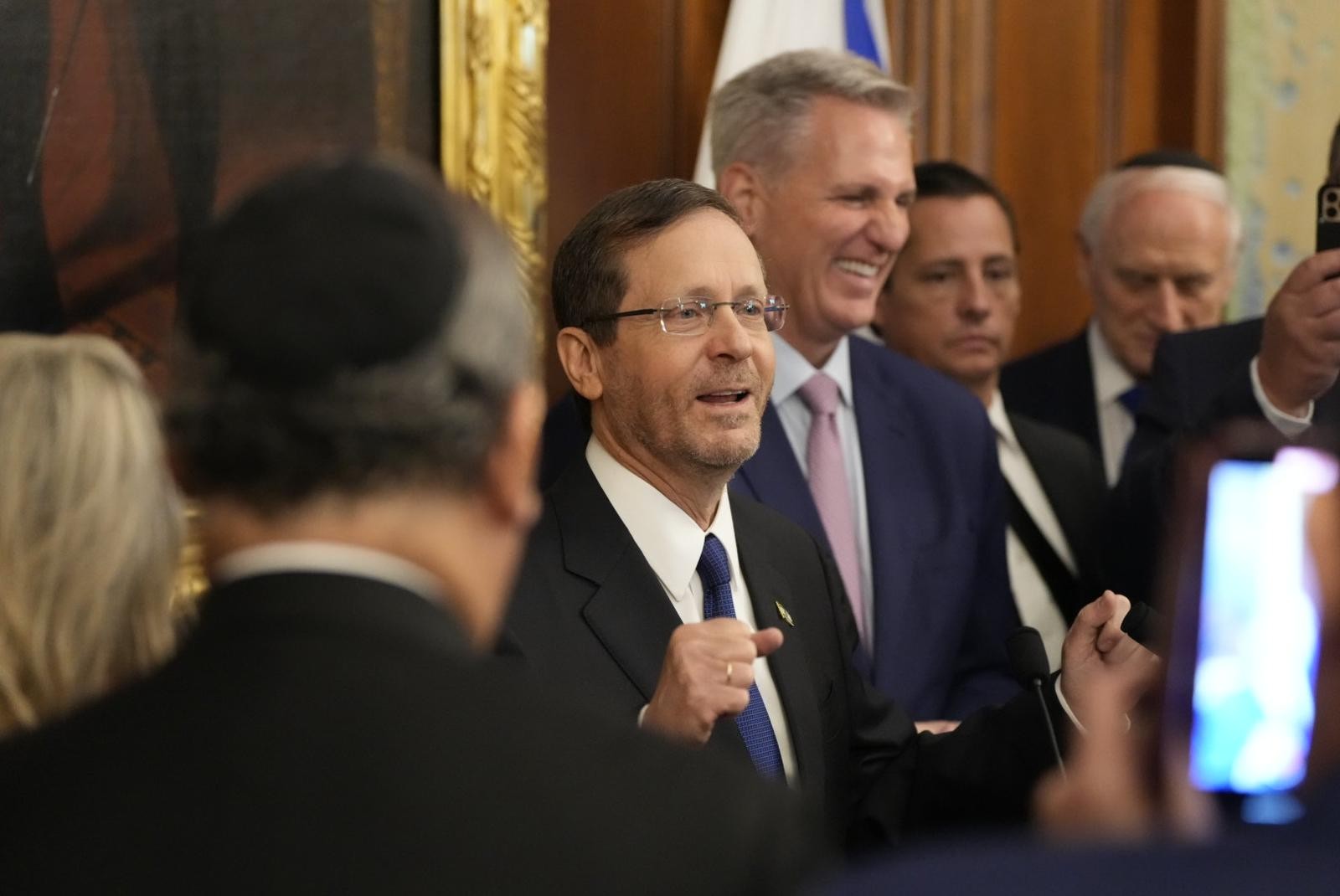 הנשיא יצחק הרצוג בבית הנבחרים האמריקני | קרדיט: Chris Kleponis
