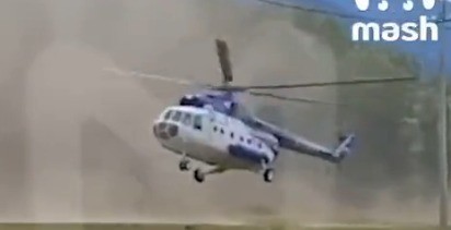 במהלך ניסיון נחיתה: 6 הרוגים בהתרסקות מסוק נוסעים ברוסיה | תיעוד