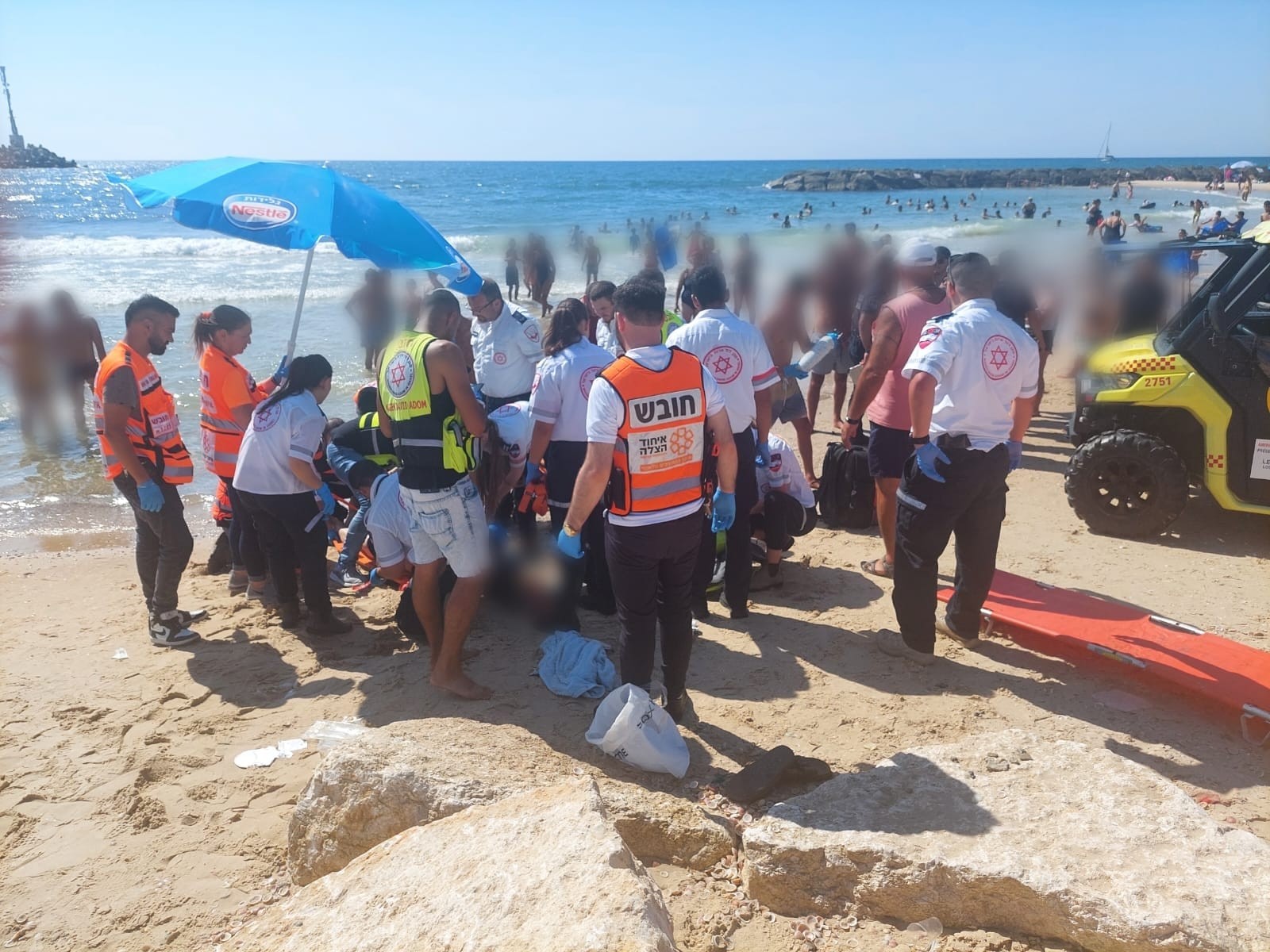 "מצבו אנוש": קשיש בן 85 טבע בחוף מוכרז באשקלון