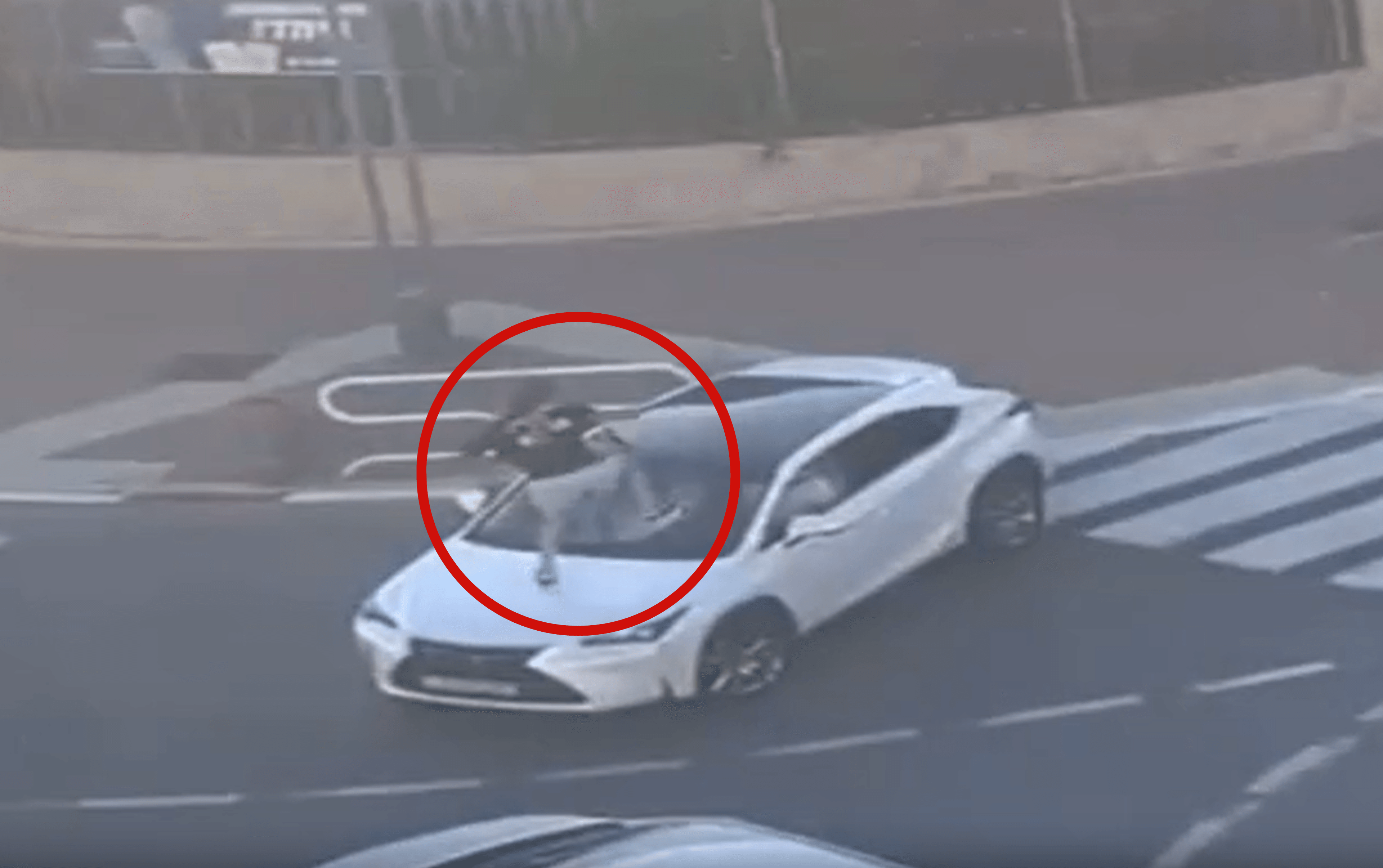 האלימות בכבישים: שבר בבעיטה את שמשת הרכב והכה את הנהג | צפו