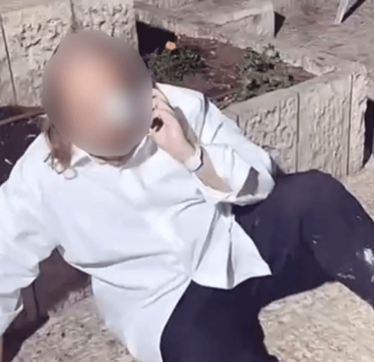 הצעיר שתועד בסרטון. צילום: דוברות המשטרה.