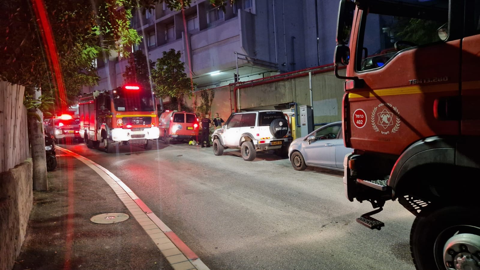 הלילה: שריפה פרצה בבית חולים בחיפה, לא היו נפגעים