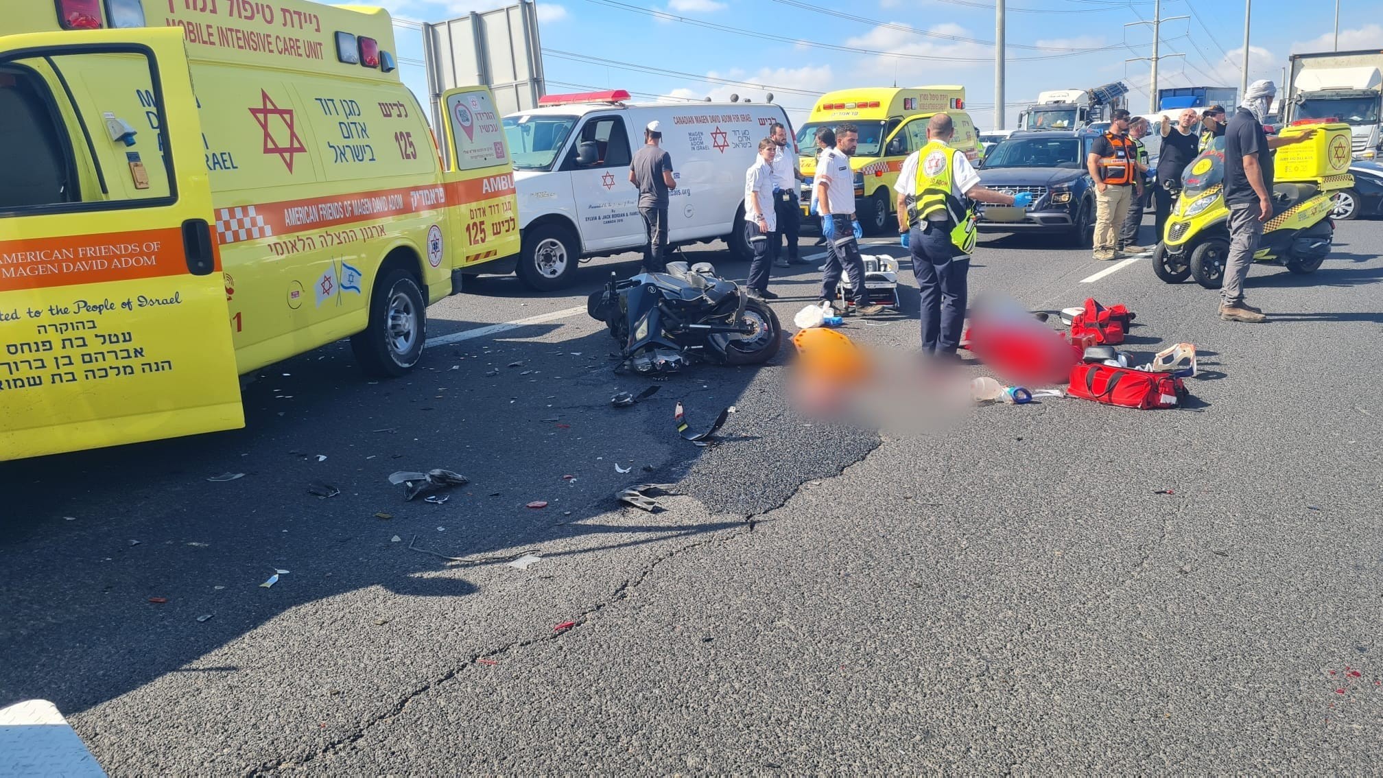תאונה קטלנית סמוך לאשדוד: רוכב אופנוע נהרג מפגיעת משאית