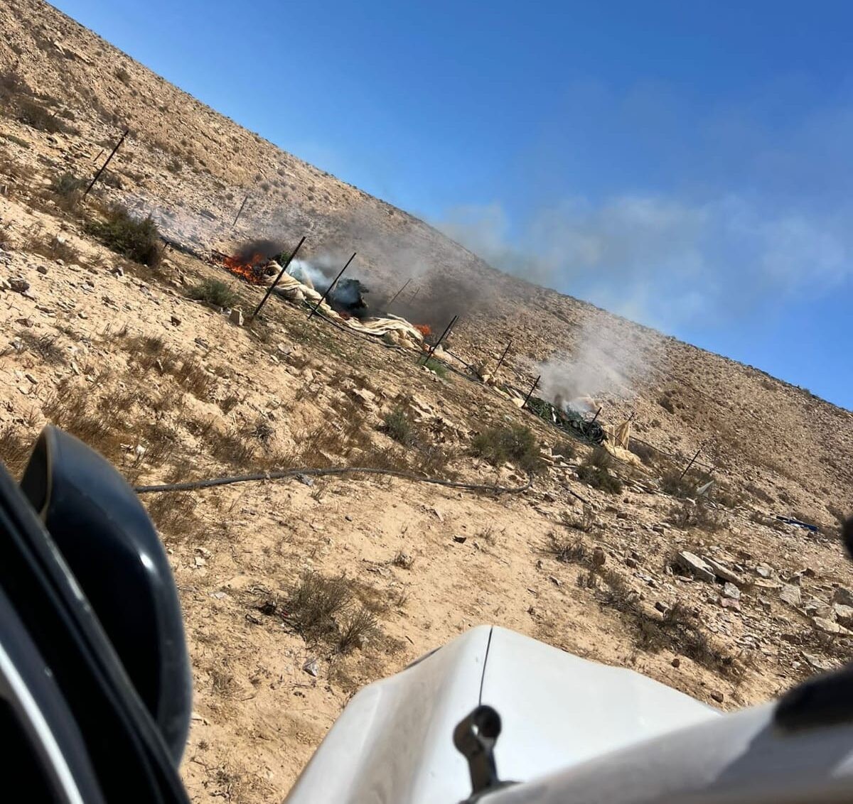 12,000 שתילים: כוחות מג"ב השמידו חממות לגידול קנאביס בשטח אש