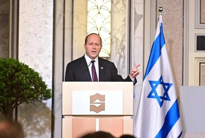 שר הכלכלה והתעשייה, ניר ברקת בפורום העסקי ישראל-סינגפור | צילום: תקשורת השר