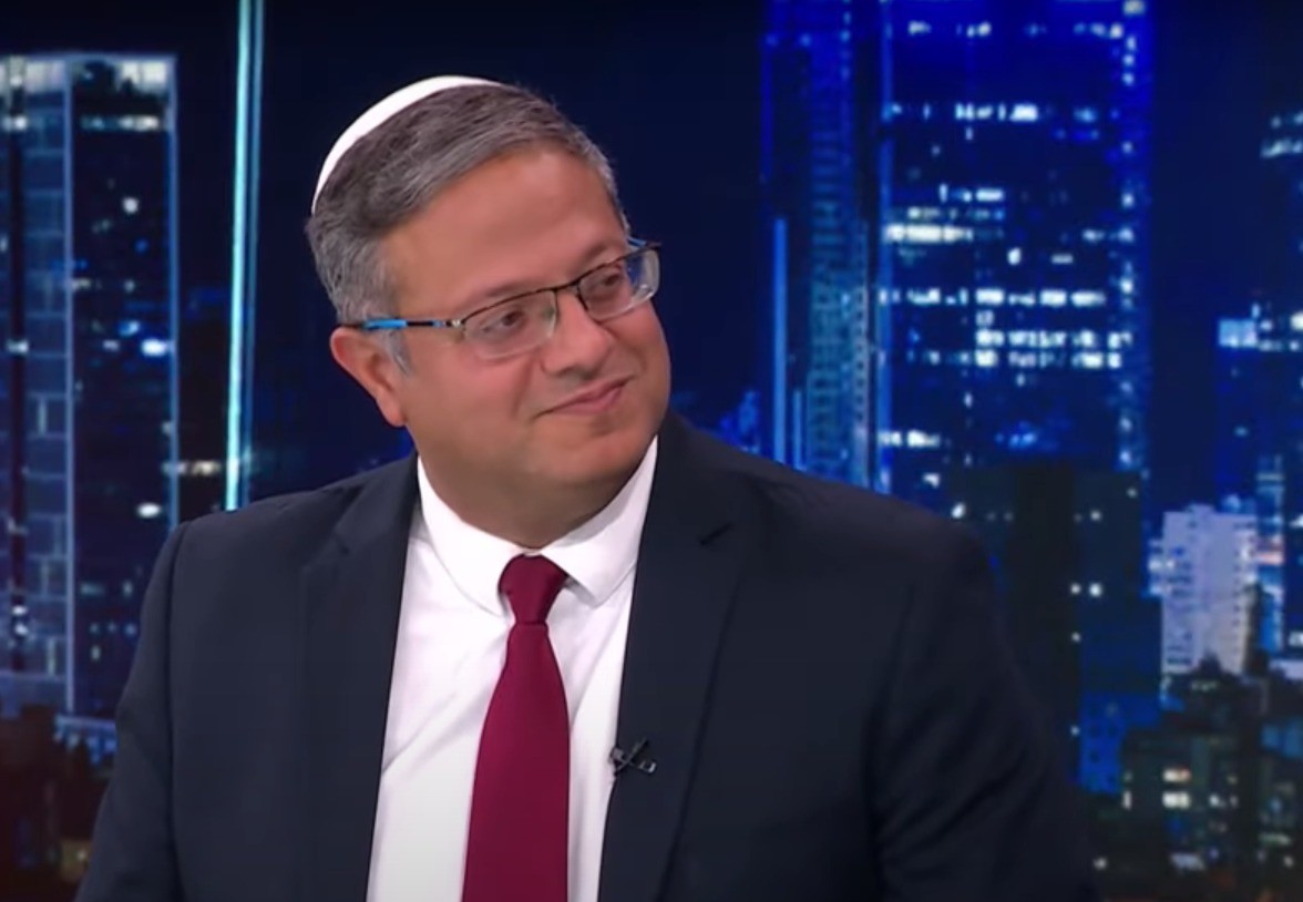 השר איתמר בן גביר באולפן | צילום :חדשות 14