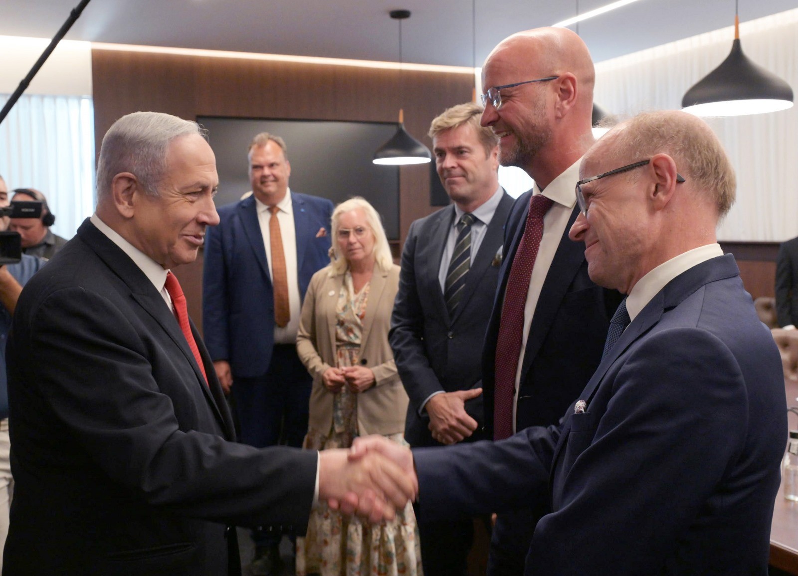 נתניהו לחברי פרלמנט משוודיה: "שמח על שינוי המדיניות כלפינו"