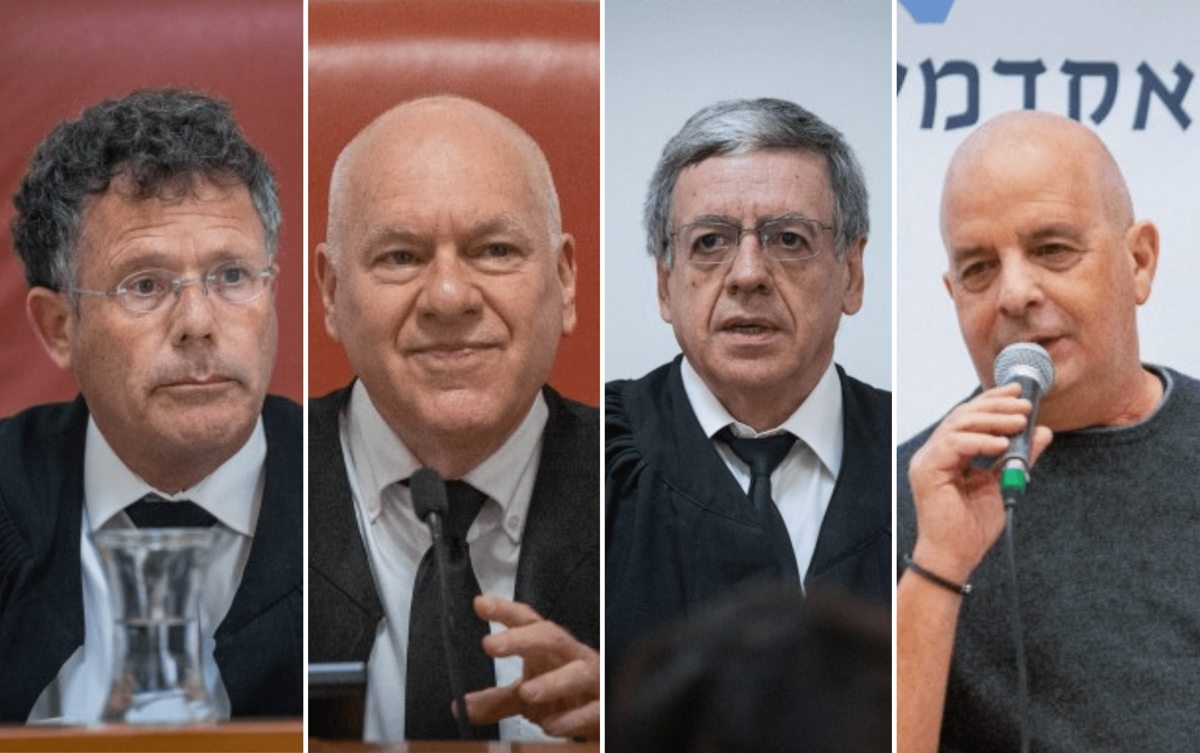 יובל דיסקין, מני מזוז, עוזי פוגלמן ויצחק עמית | צילום: פלאש 90