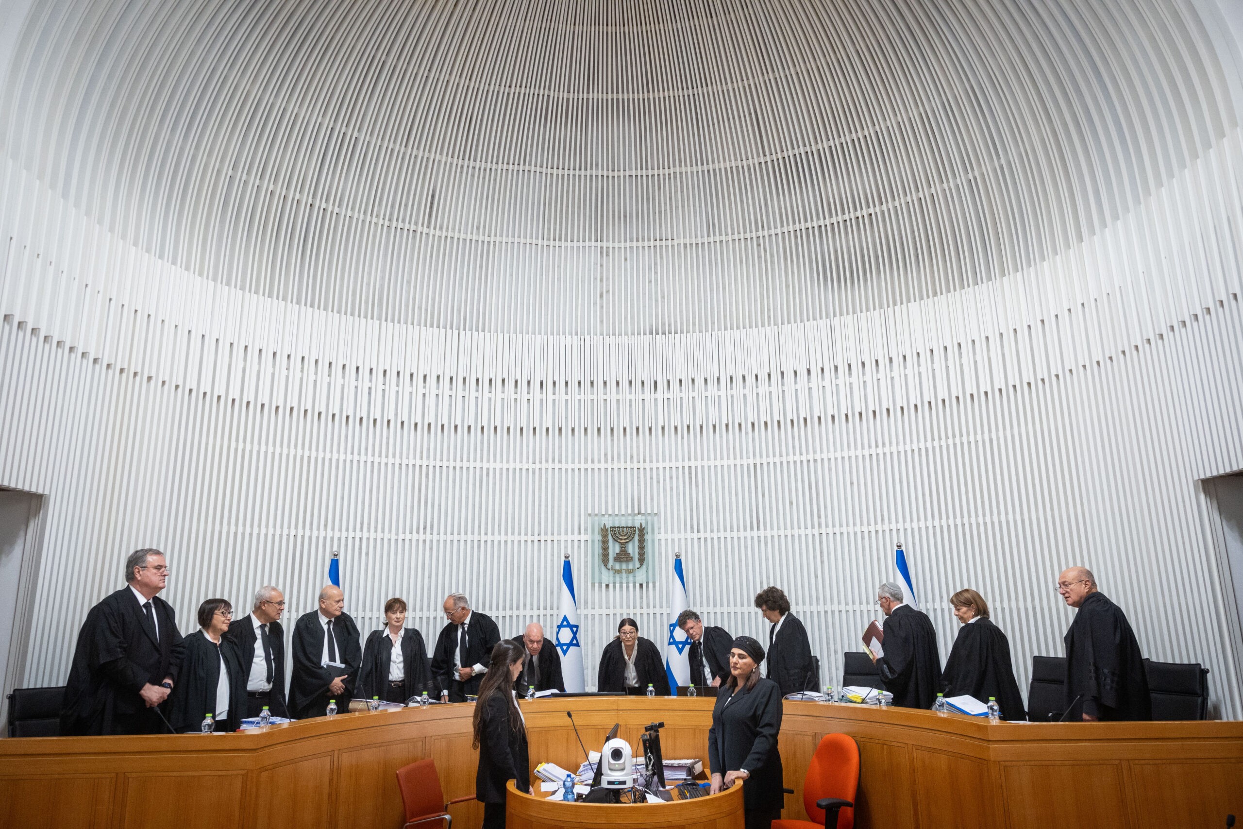 הרכב של 11 שופטים בדיון בבג"ץ | קרדיט צילום: יונתן זינדל, פלאש90