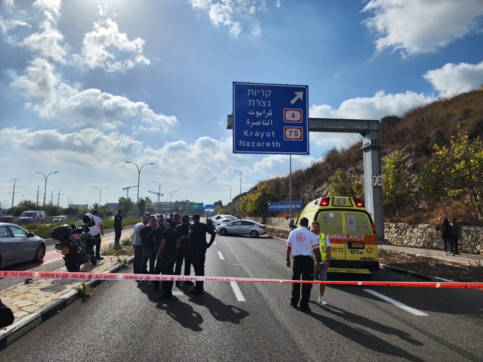 זירת האירוע | צילום: דוברות המשטרה