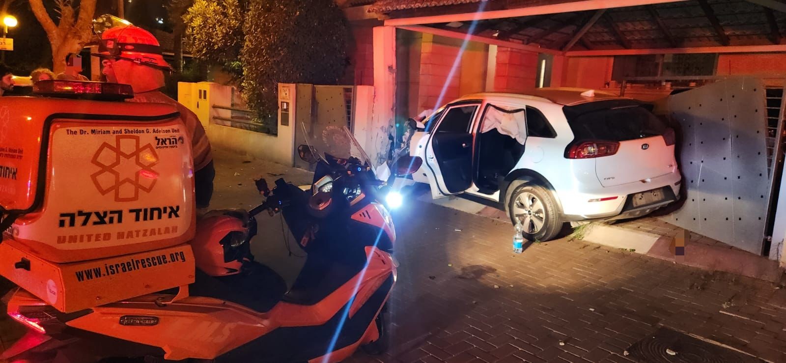 הוד השרון: נהגת נפצעה קשה בתאונה עצמית