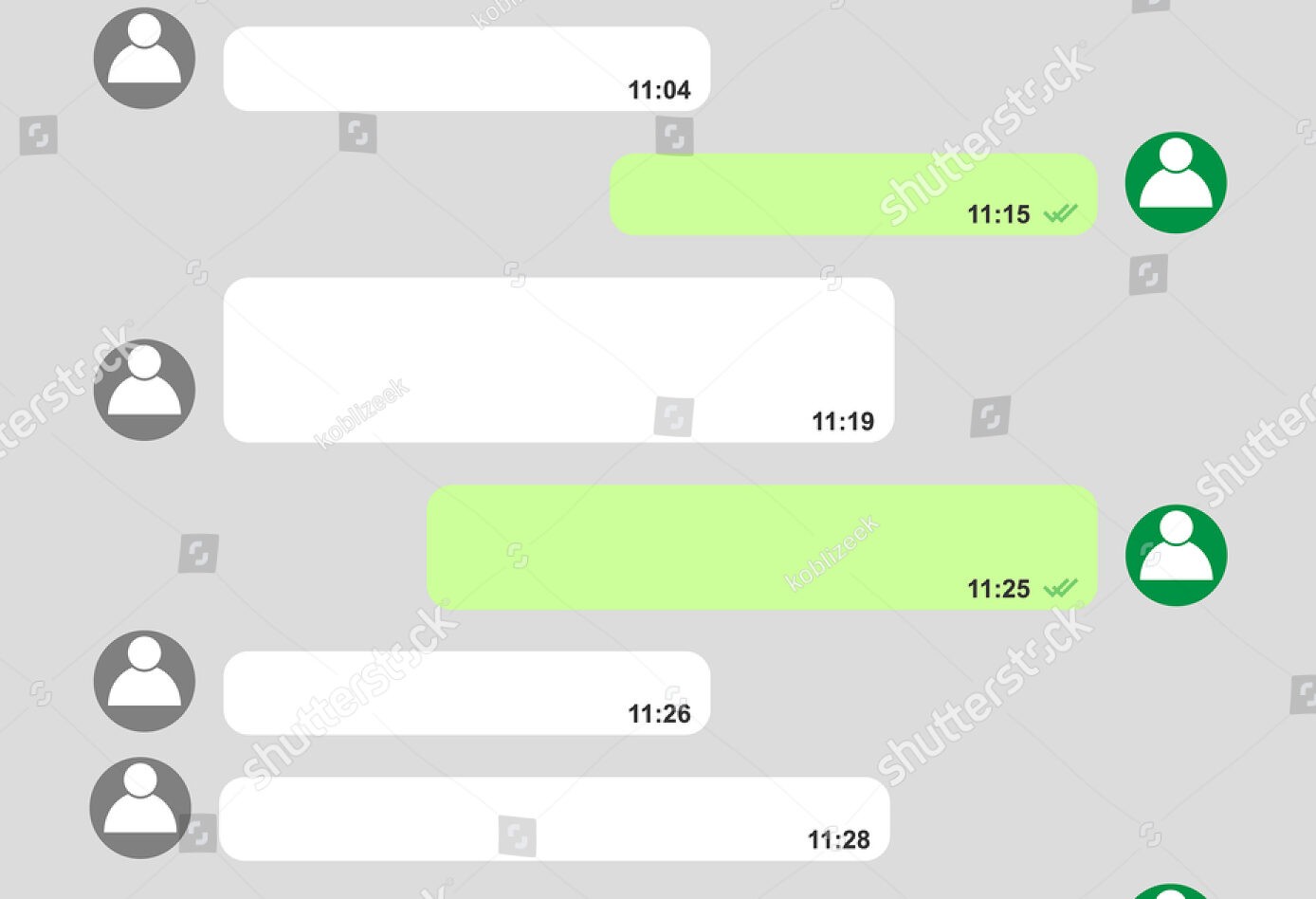 שיחה בין שני אנשים באפליקציית וואטסאפ | צילום: שוטרסטוק