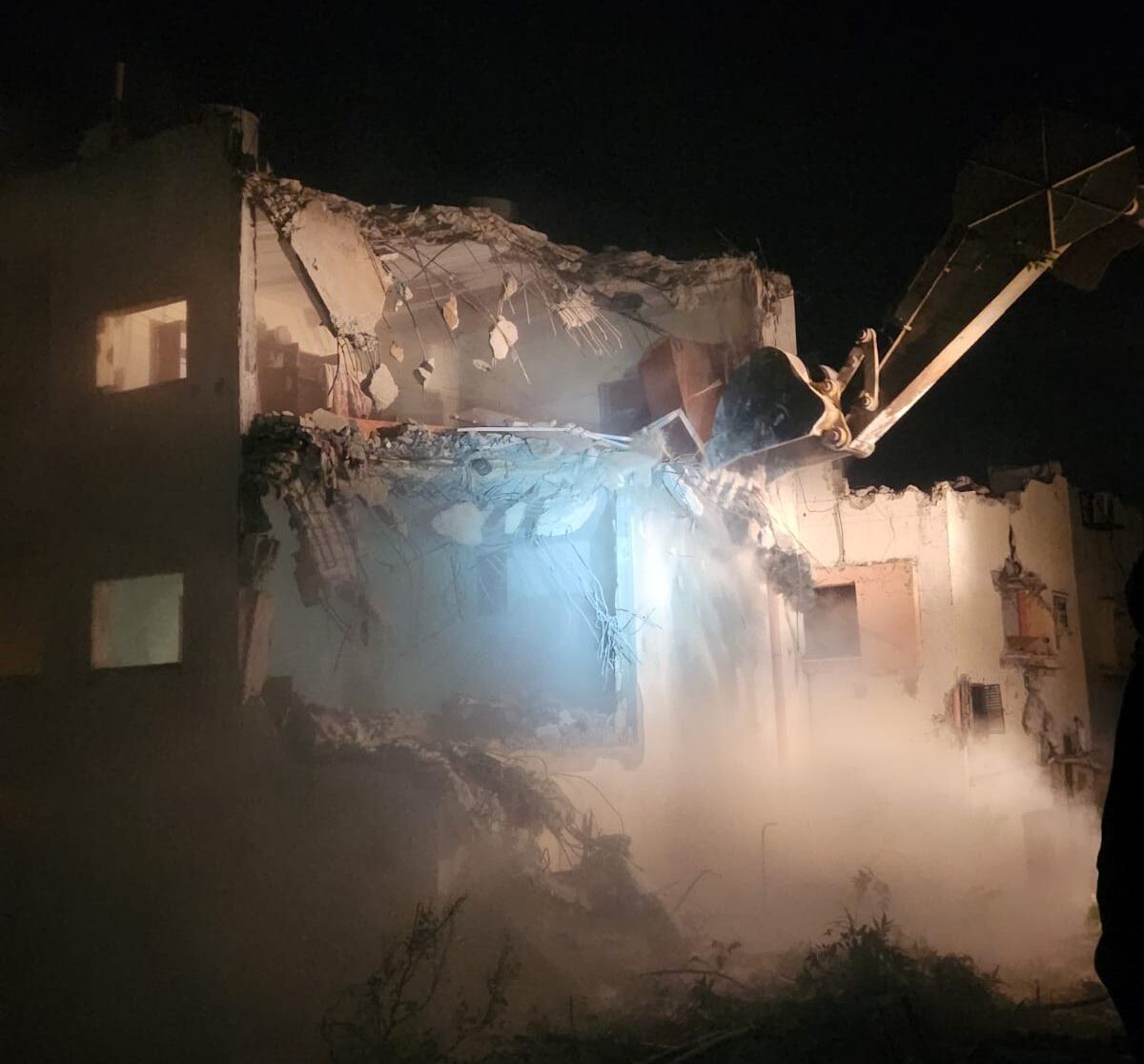 הריסת בית המחבל שרצח סמ"ר שילה יוסף אמיר ז"ל | צילום: דובר צה"ל