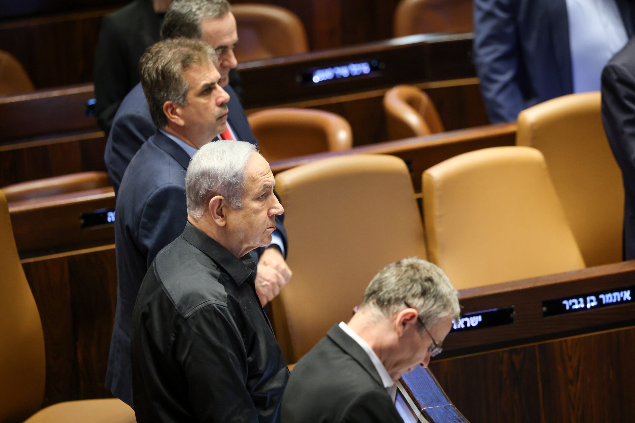 דקת הדומייה בכנסת .צילום: נועם מושקוביץ, דוברות הכנסת.