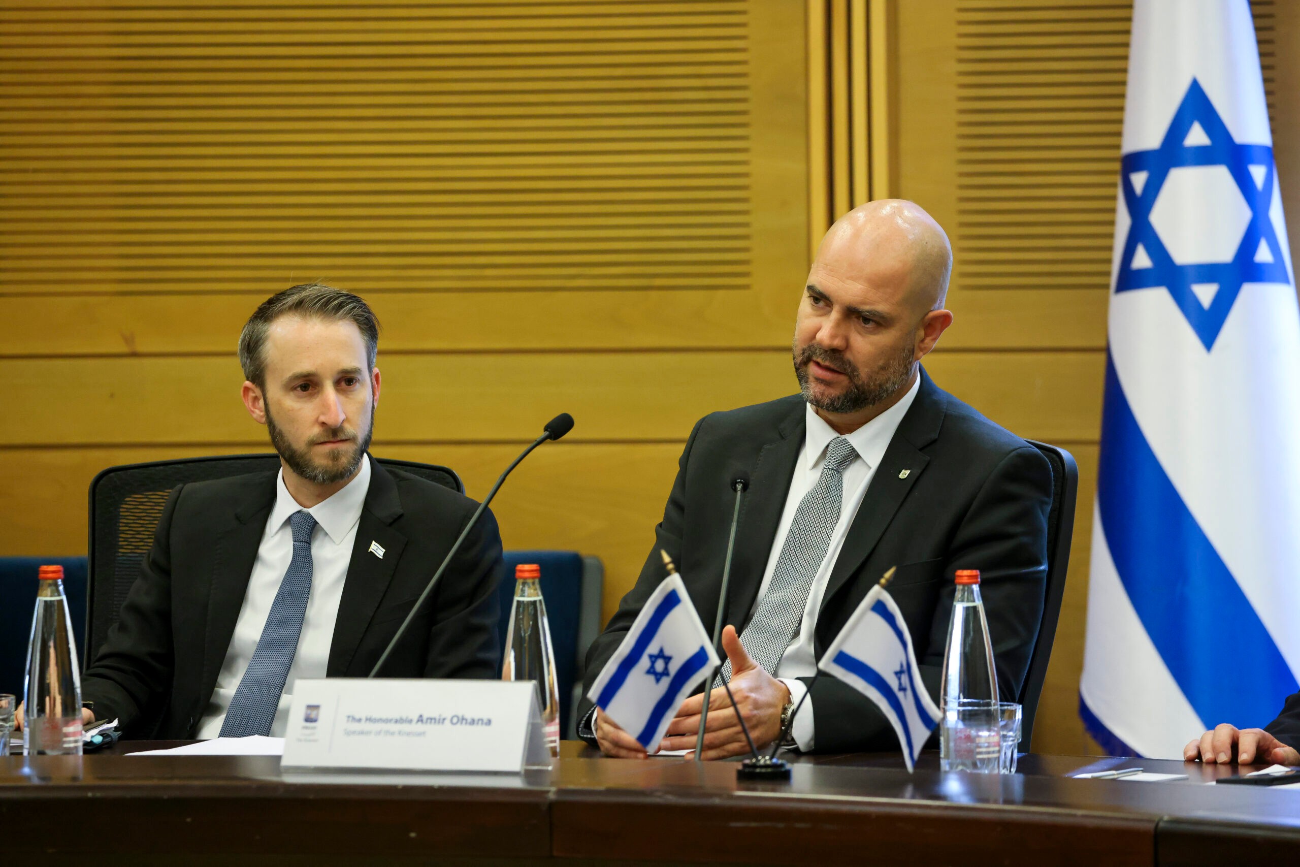 יו"ר הכנסת בפגישה עם חברי פרלמנט אירופי | צילום:  דוברות הכנסת – נועם מושקוביץ
