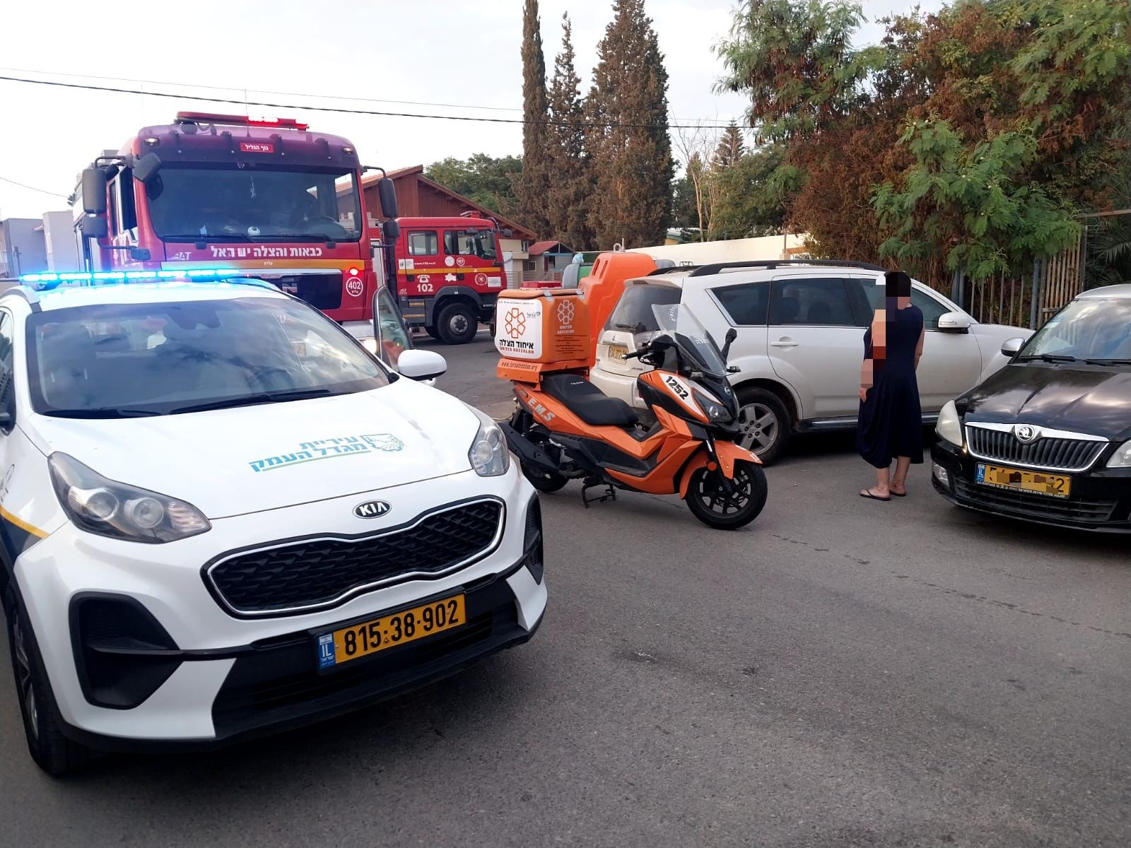 הזירה במגדל העמק | צילום: דוברות איחוד הצלה