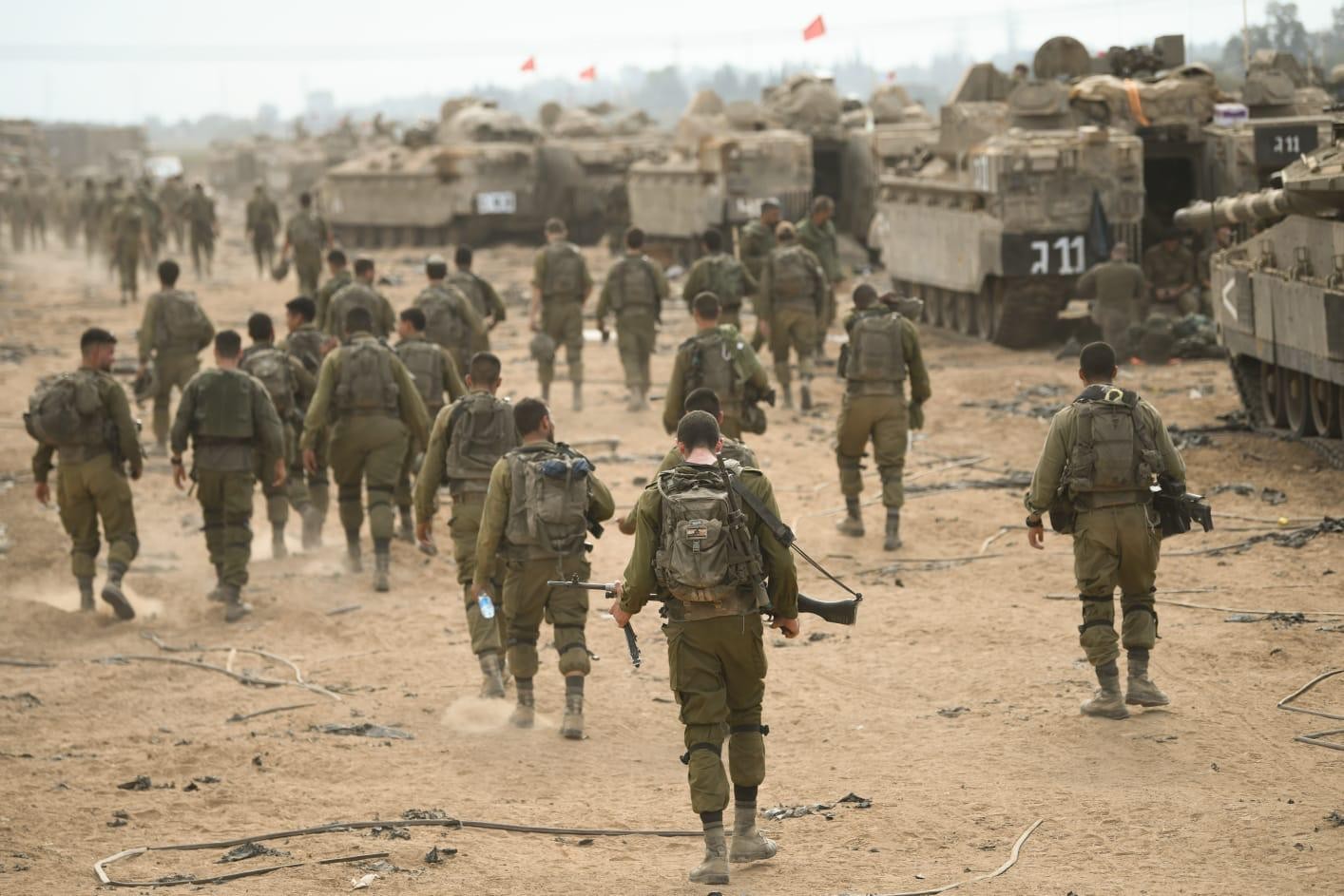 כוחות צה"ל באימונים לקראת כניסה לרצועת עזה להשמדת חמאס-דאעש | צילום: דובר צה"ל