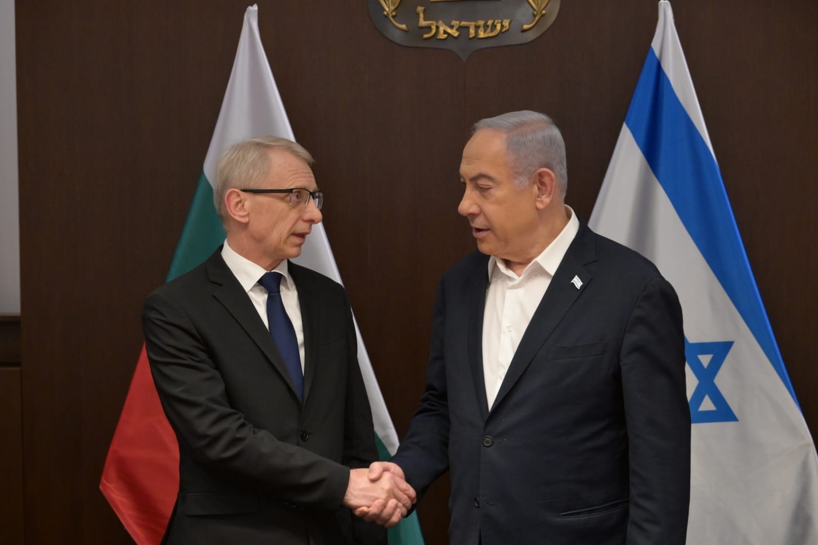 ראש ממשלת בולגריה ניקולאי דנקוב עם בנימין נתניהו | קרדיט: עמוס בן גרשום, לע"מ