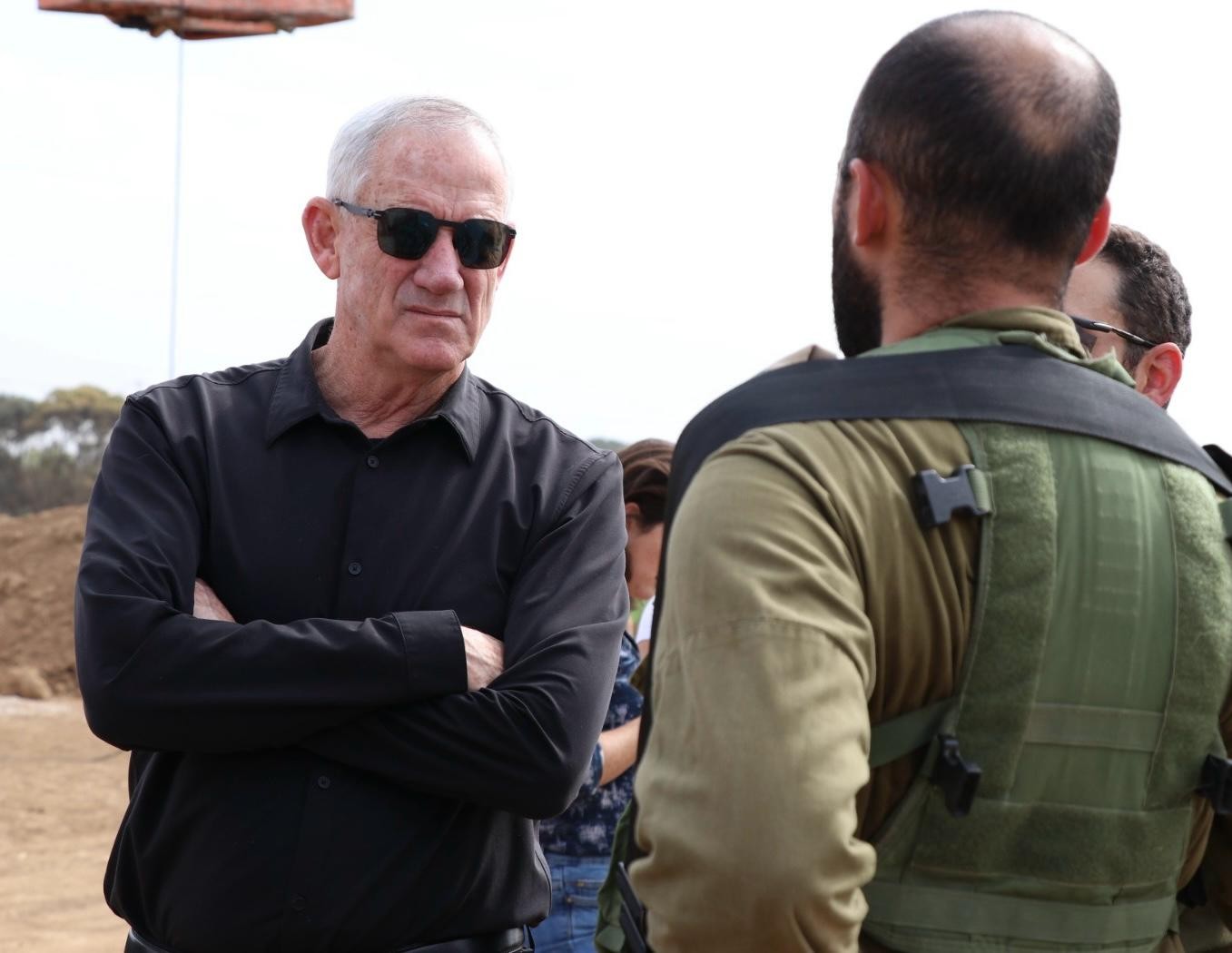 גנץ בסיור בעוטף, ארכיון | קרדיט צילום: ללא