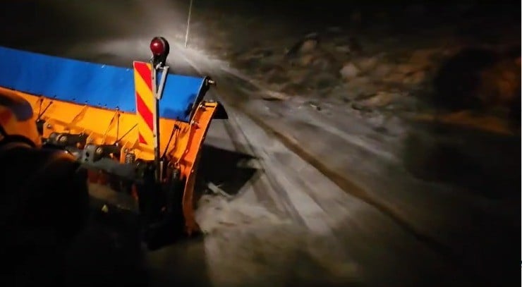 שלג ראשון בפסגת הר החרמון | צילום: אתר החרמון